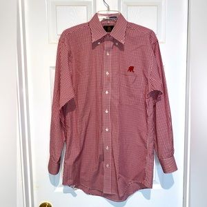 The Shirt Shop red and white Alabama Crimson Tide shirt. Size S